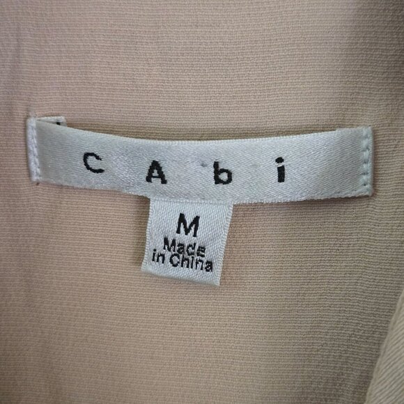 Cabi Blush Open Front Peplum Back Lightweight Blazer Size M - Picture 6 of 7